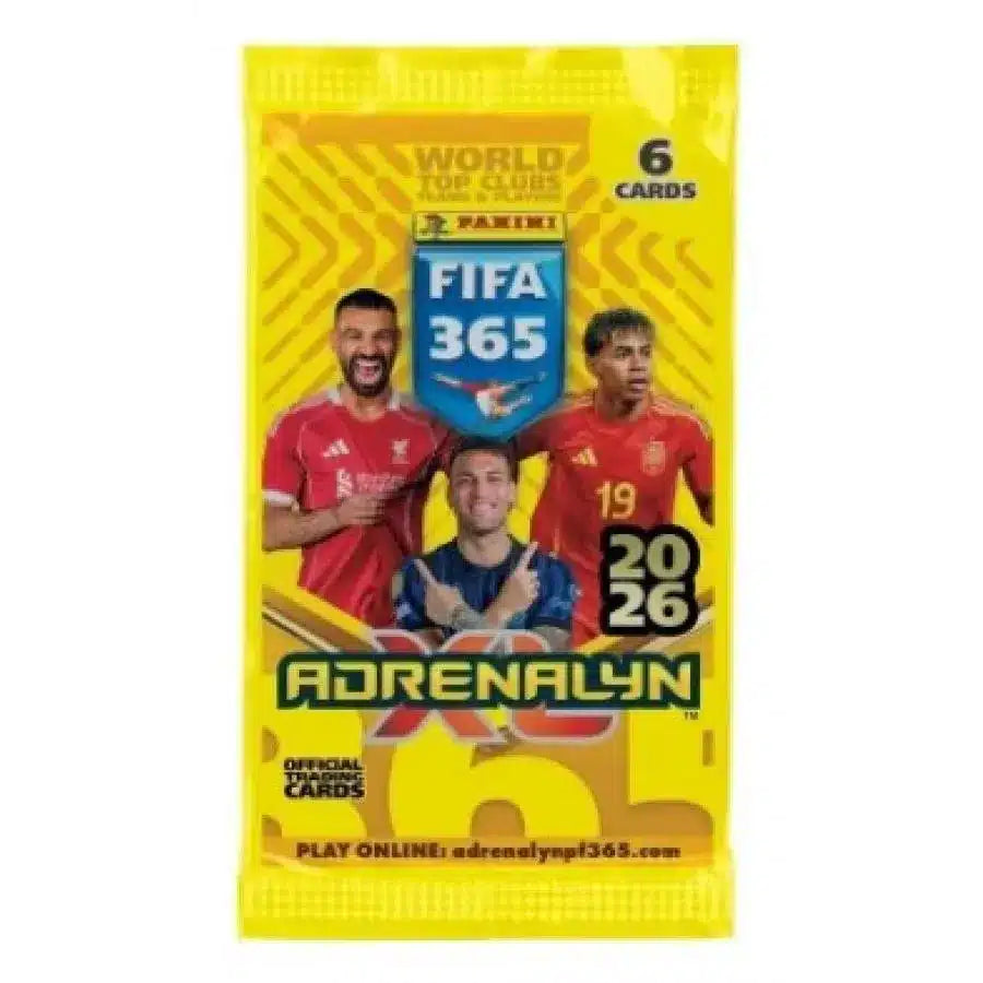 Caja de 24 Sobres Adrenalyn FIFA 365 2026 Panini Cromos de Futbol