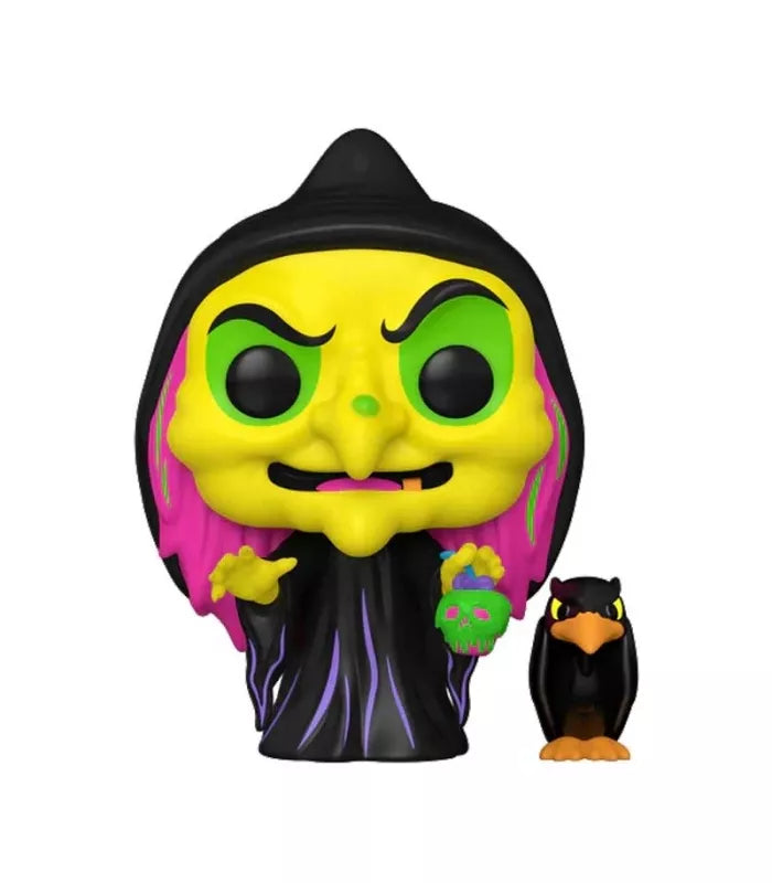 Funko Pop! #1426 Exclusivo Disguised Evil Queen con Raven (Black Light) Disney Villains