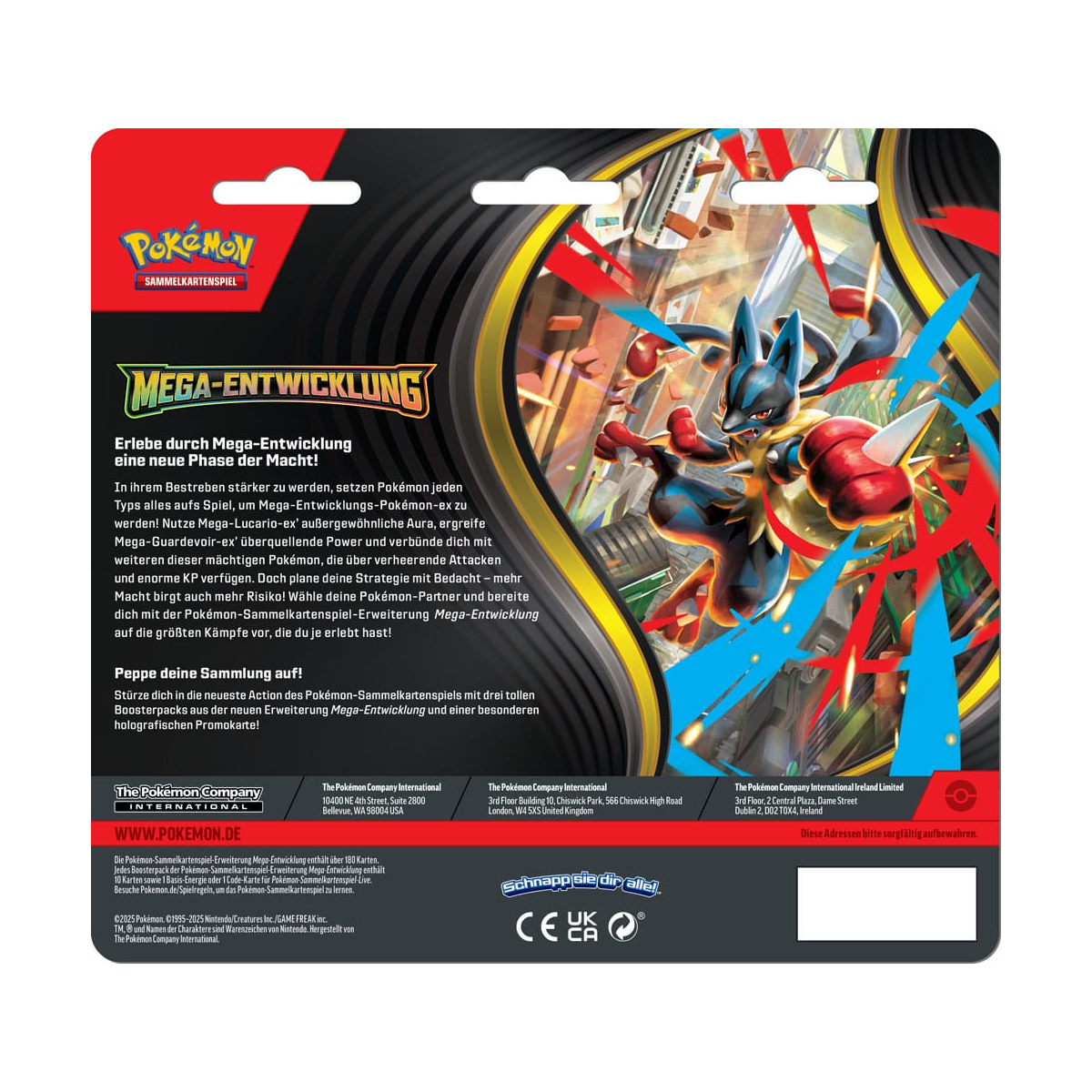 Blister 3 Sobres Megaevolución Pokémon TCG