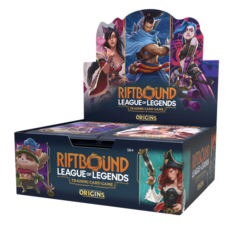 BOOSTER PACKS LOL TCG ORIGINS DISPLAY