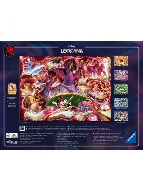 Puzzle 1000 Piezas Disney Lorcana Ravensburger + Carta Promocional Mickey