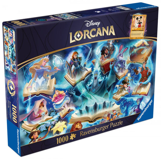 Puzzle 1000 Piezas  Sapphire Disney  Lorcana Ravensburger + Carta Promocional Mickey