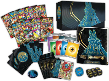 Caja de Entrenador de Élite Lucario  Megaevolución Pokemon TCG