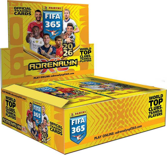Caja de 24 Sobres Adrenalyn FIFA 365 2026 Panini Cromos de Futbol