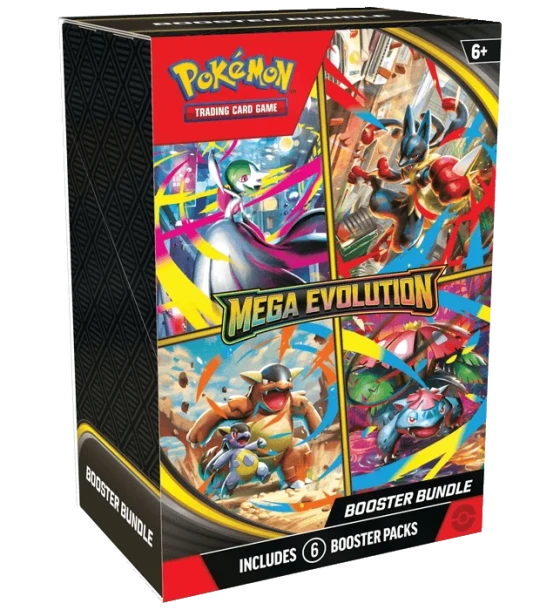 Booster Bundle  6 Sobres Mega Evolution Pokemon TCG