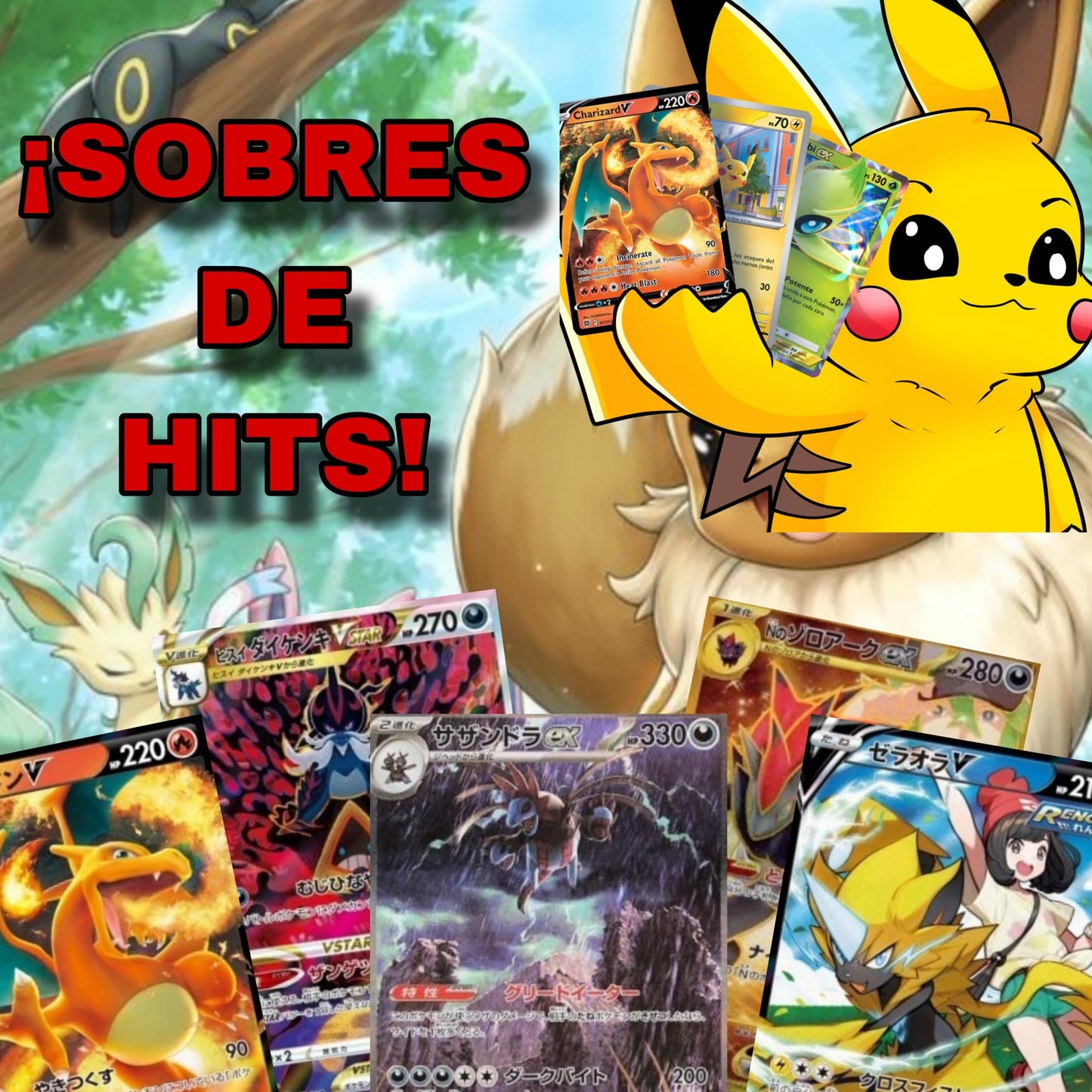 Mystery HITS Sobre Japones Pokemon