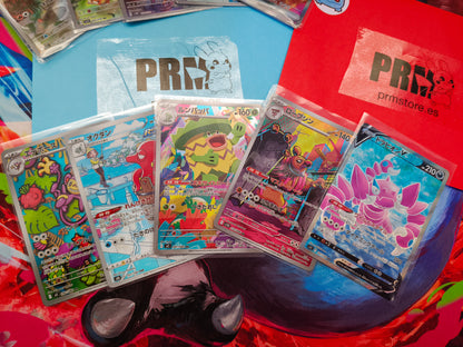 Pack  japonés de 4 cartas AR + 1 carta SR  aleatoria Pokémon TCG