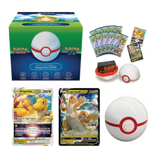 Caja Dragonite VSTAR Premier Deck Holder Pokémon GO  Set Especial