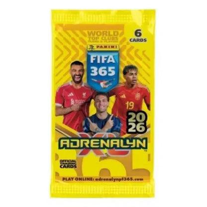 Caja de 24 Sobres Adrenalyn FIFA 365 2026 Panini Cromos de Futbol