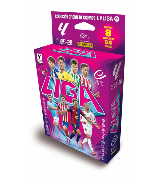 Blister 8 Sobres La Liga 2025/26 de Panini Cromos de futbol