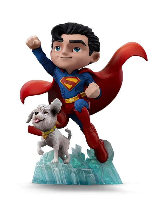 Figura Superman & Krypto 17 cm DC Comics  Iron Studios