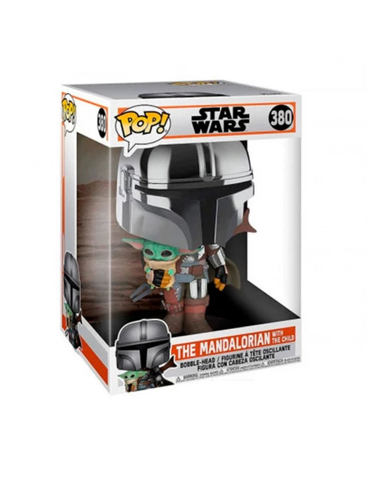 Funko POP! #380 Mandalorian with The Child 10” (25 cm)  Star Wars