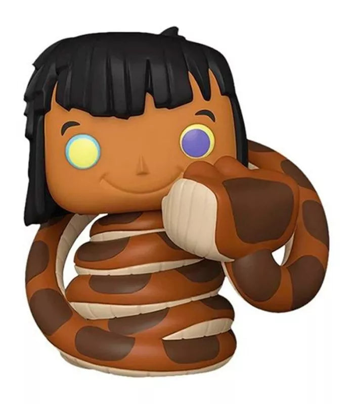 Funko Pop! #987 Mowgli con Kaa (Exclusivo) Disney El Libro de la Selva