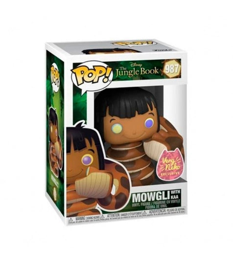 Funko Pop! #987 Mowgli con Kaa (Exclusivo) Disney El Libro de la Selva