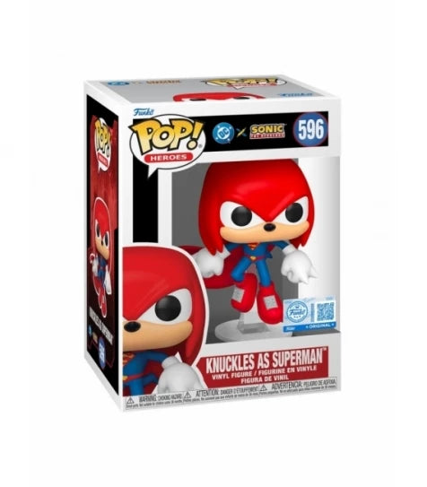 Funko POP! #596 Knuckles Superman Edición Exclusiva Sonic x DC Comics