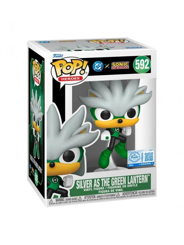 Funko POP!#633 Silver the Hedgehog Glow Sonic 30th Anniversary Exclusivo