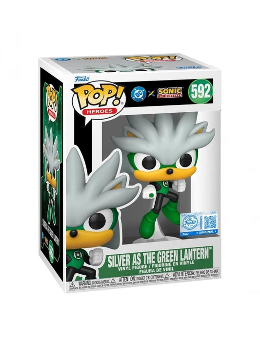 Funko POP!#633 Silver the Hedgehog Glow Sonic 30th Anniversary Exclusivo