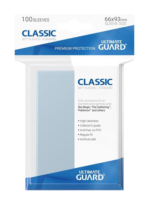 Fundas Classic Transparentes Tamaño Standard Pack 100 Uds