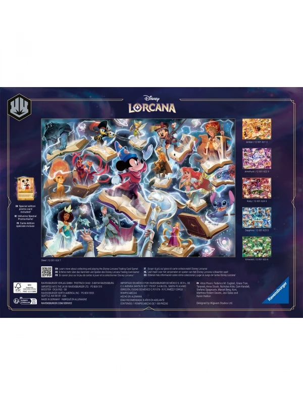 Puzzle 1000 Piezas  Disney Lorcana Ravensburger + Carta Promocional Mickey