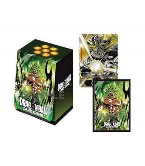 Set de Fundas y Caja para Cartas Broly Set 04 Super Fusion World Dragon Ball