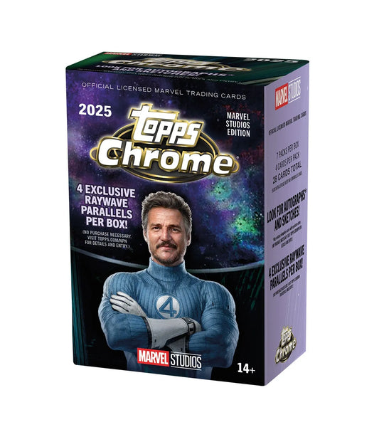 Value Box 2025 Marvel Studios Chrome Generic Marvel Topps